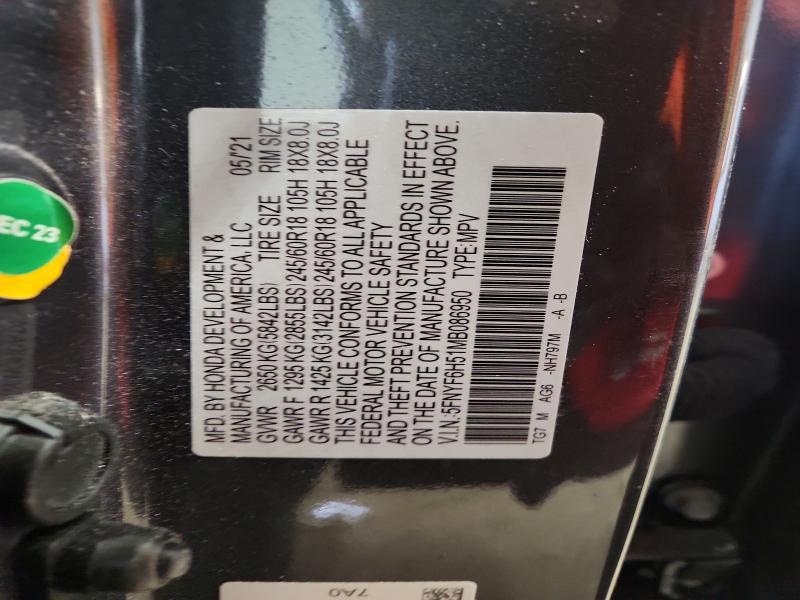 2021 Honda Pilot exl