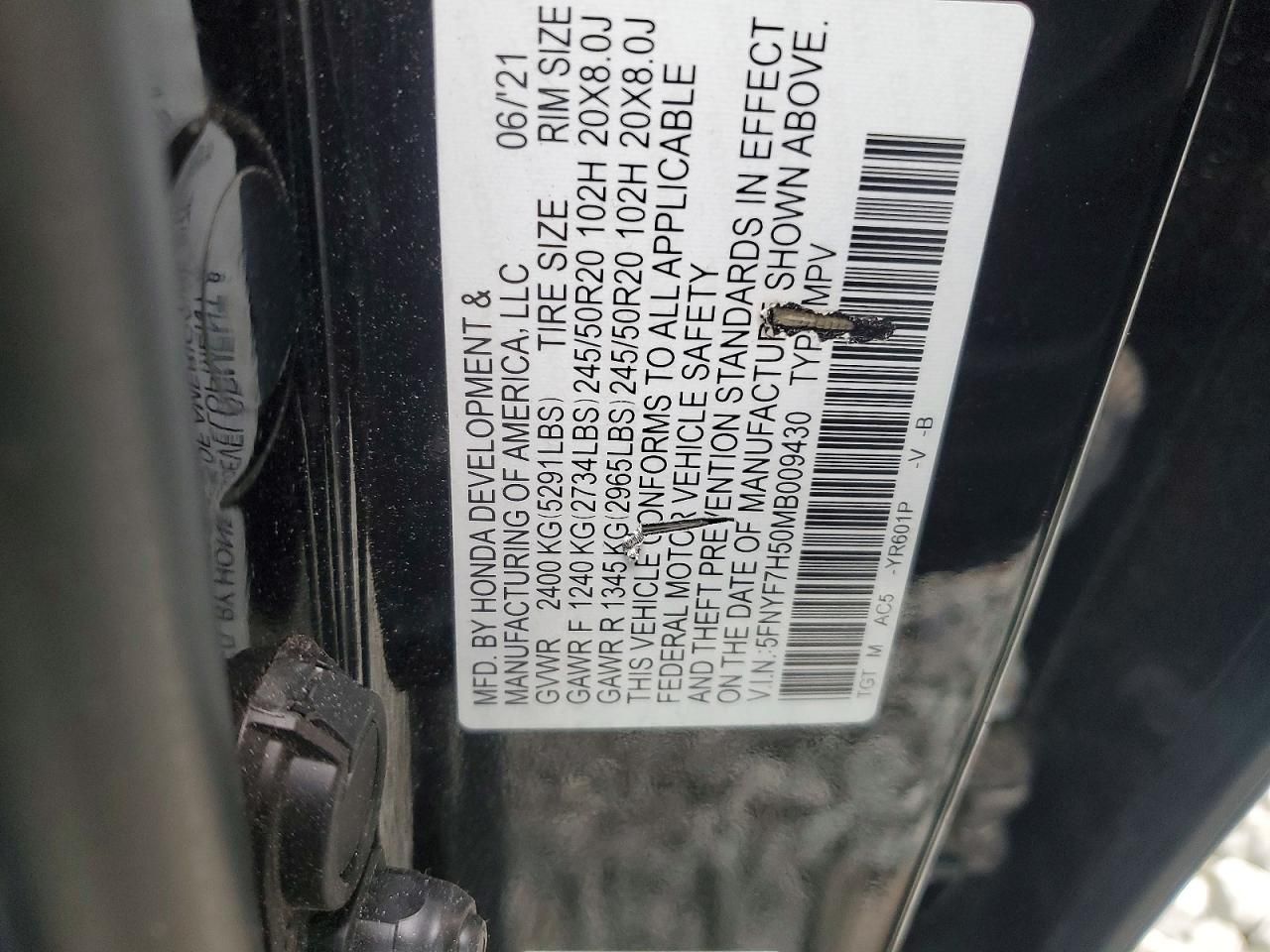 2021 Honda Passport exl