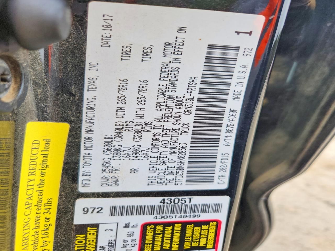 2017 Toyota Tacoma Double cab