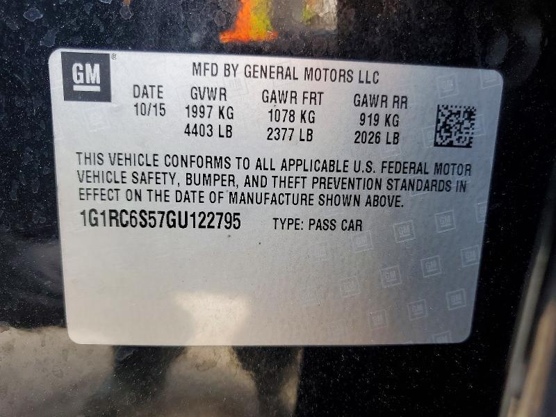 2016 Chevrolet Volt lt
