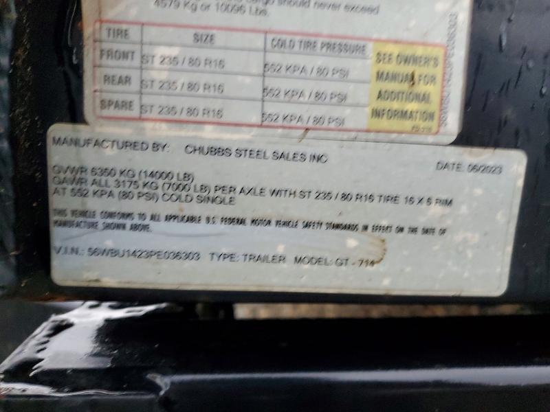 2023 Griffin Trailer 2023 Griffin GT-714 Dump Trailer
