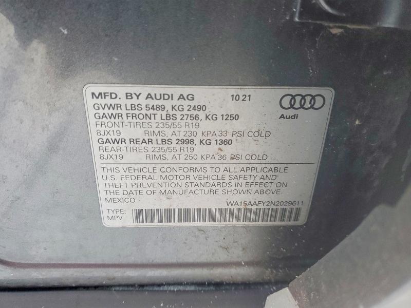 2022 Audi Q5 Sportback prm pls 45