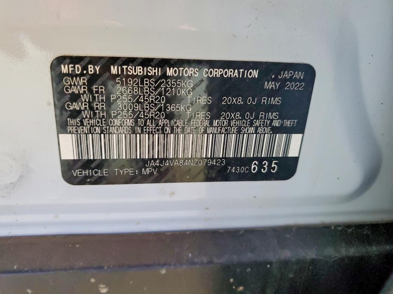2022 Mitsubishi Outlander sel