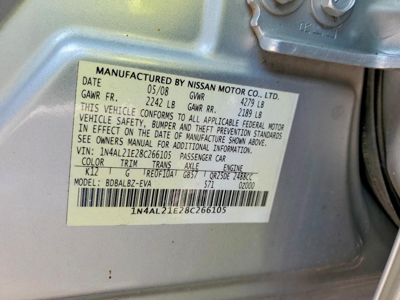 2008 Nissan Altima 2.5