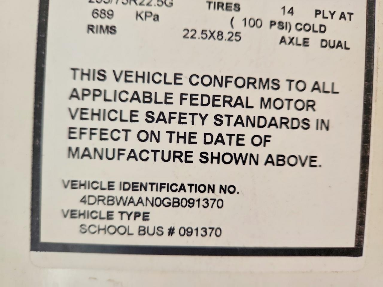 2016 Ic Corporation RE Series School-School Bus