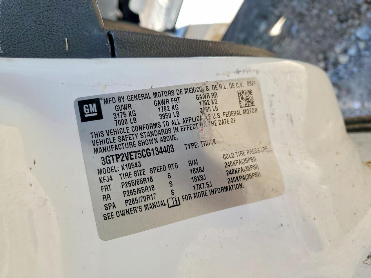 2012 GMC Sierra K1500 SLE