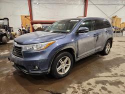 Toyota salvage cars for sale: 2015 Toyota Highlander xle