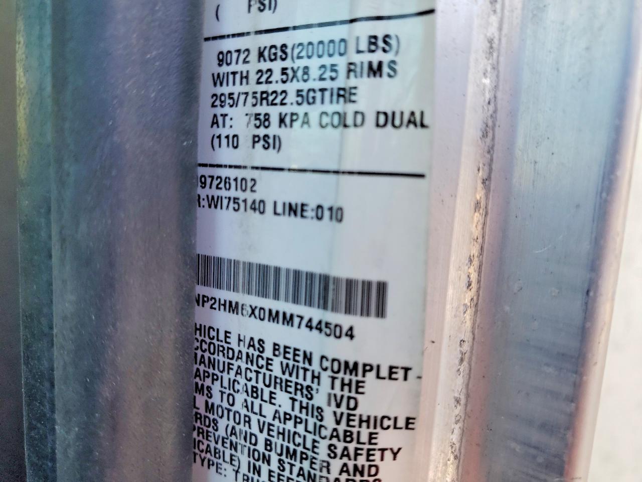 2021 Peterbilt Tractor 337-Utility / Service Van