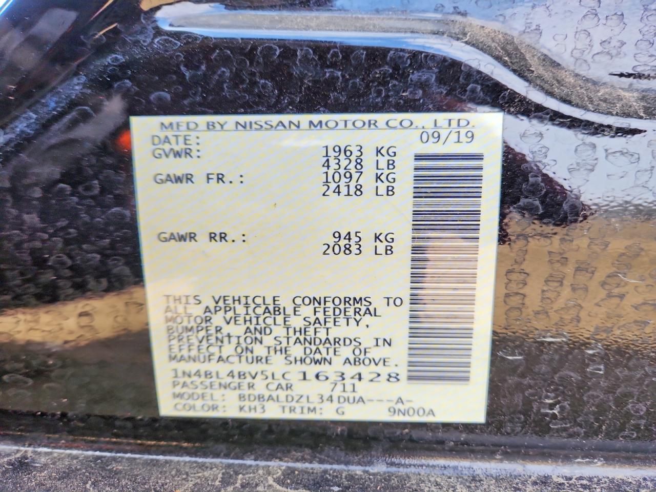 2020 Nissan Altima s