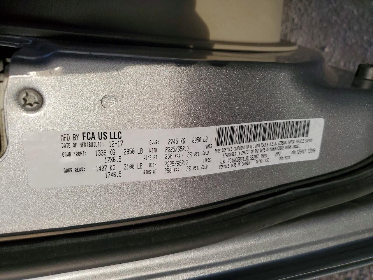 2018 Dodge Grand Caravan se