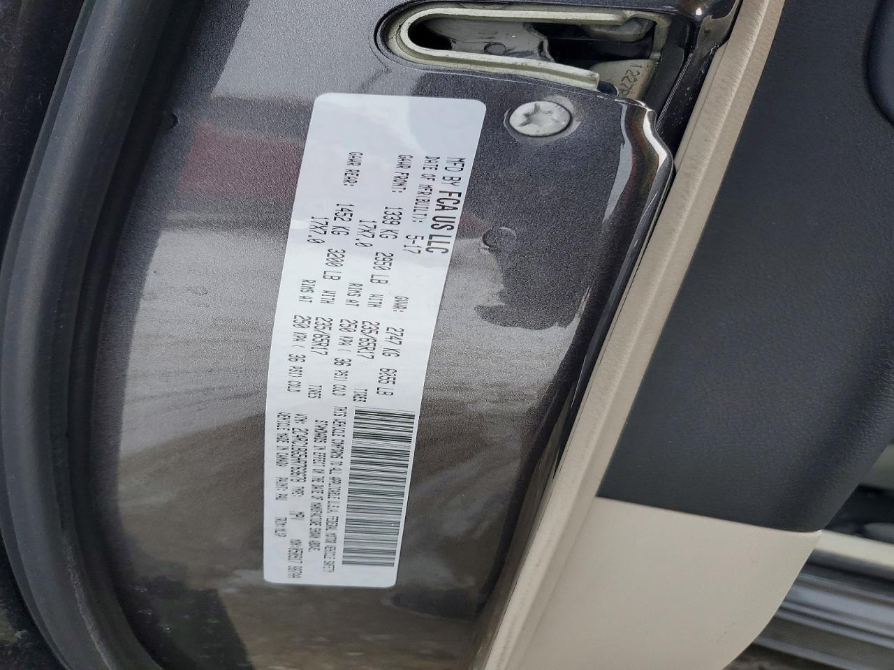 2017 Chrysler Pacifica Touring l