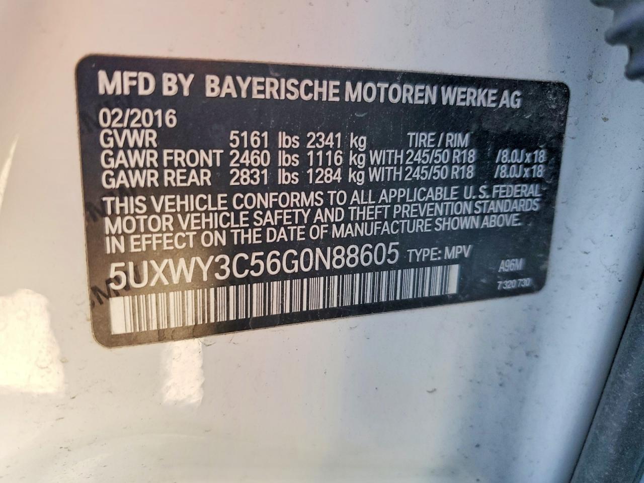 2016 BMW X3 Xdrive28d