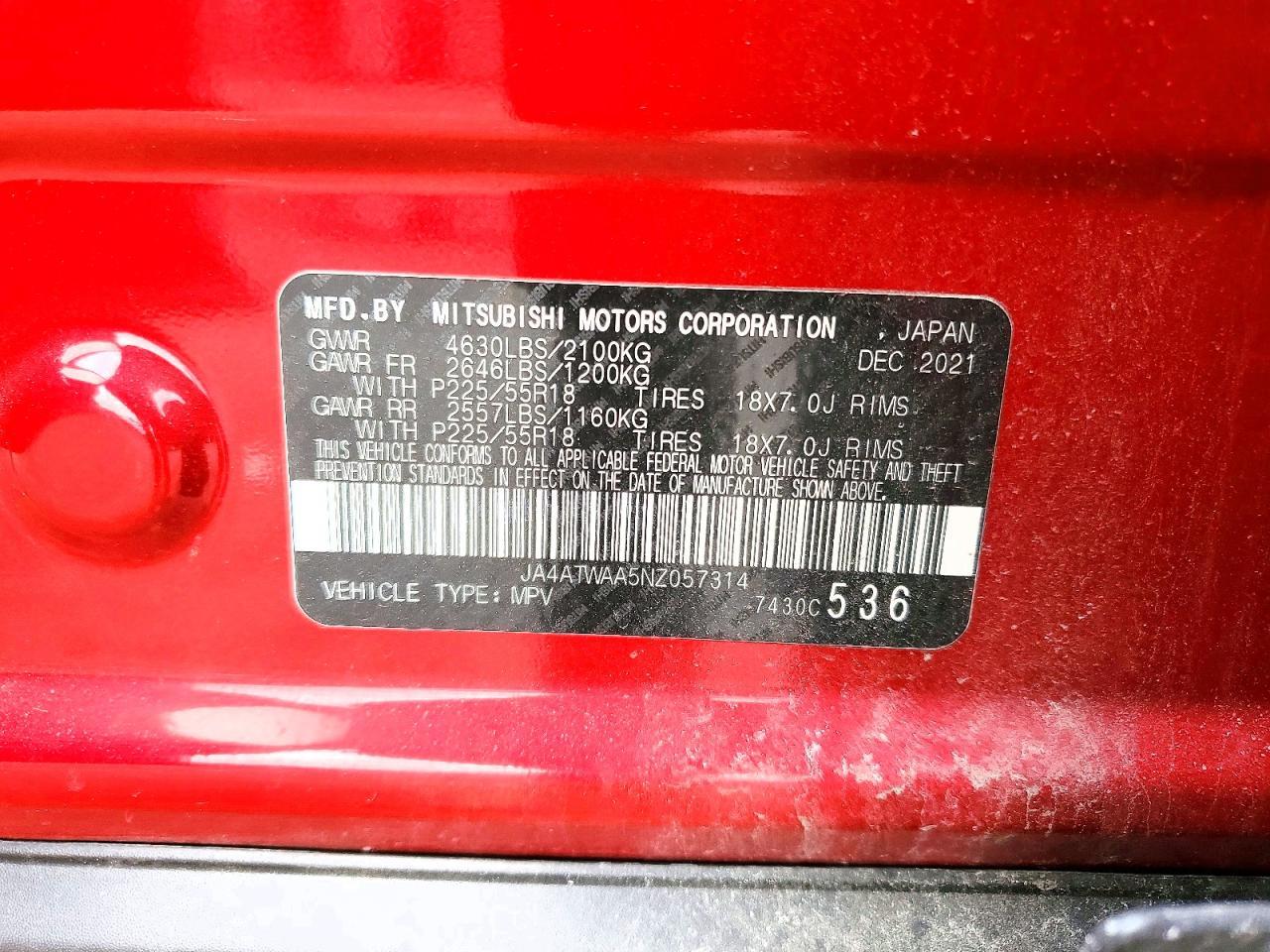 2022 Mitsubishi Eclipse Cross se