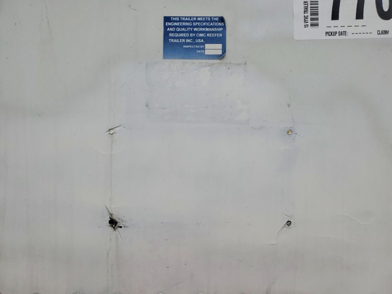 2015 Vanguard Trailer 2015 Caxg Unknown-Refrigerated Van Trailer