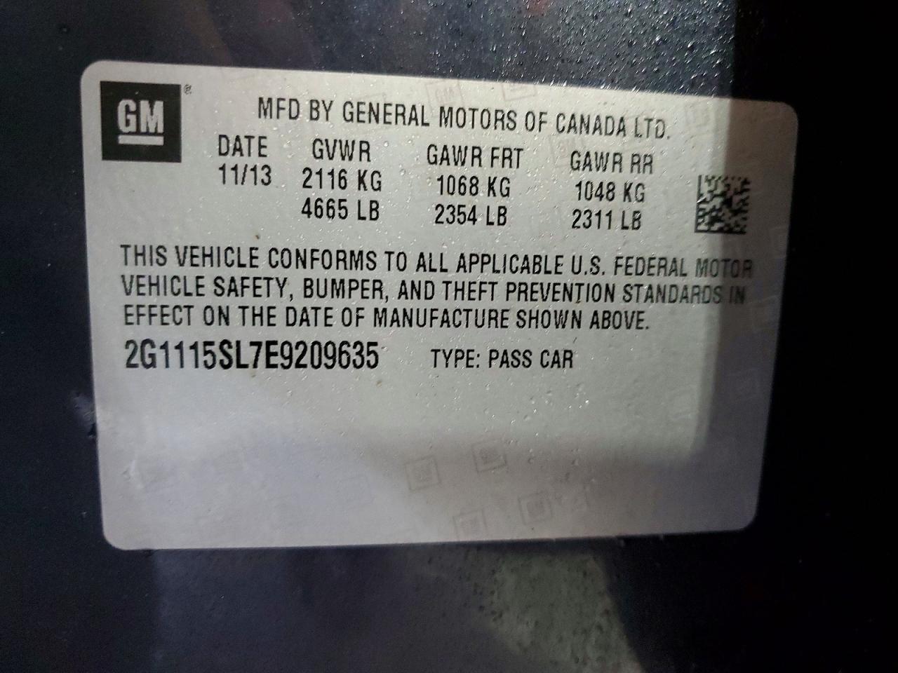 2014 Chevrolet Impala lt