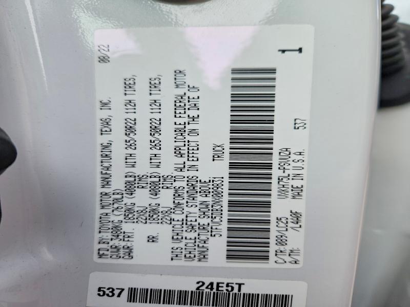 2022 Toyota Tundra Capstone HV