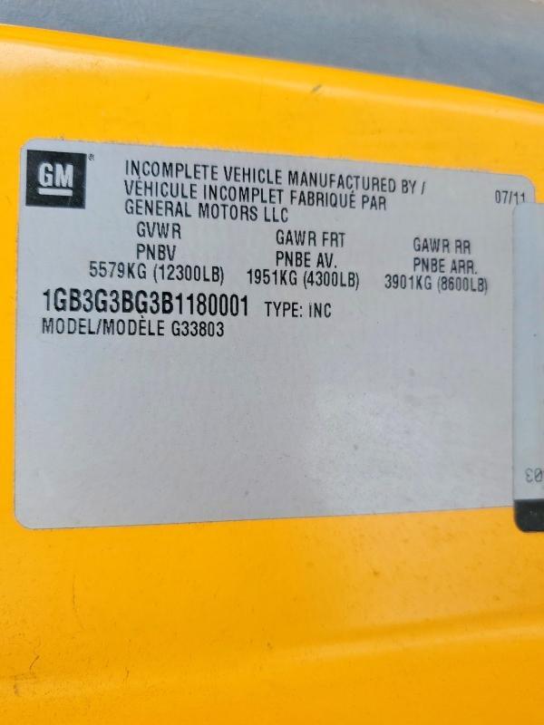 2011 Chevrolet 2011 Collins Bantam G3500-School Bus