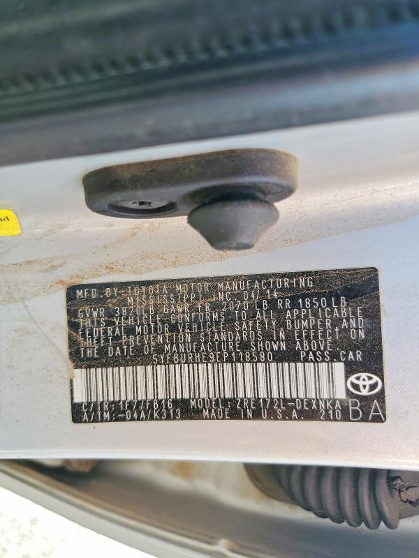 2014 Toyota Corolla l