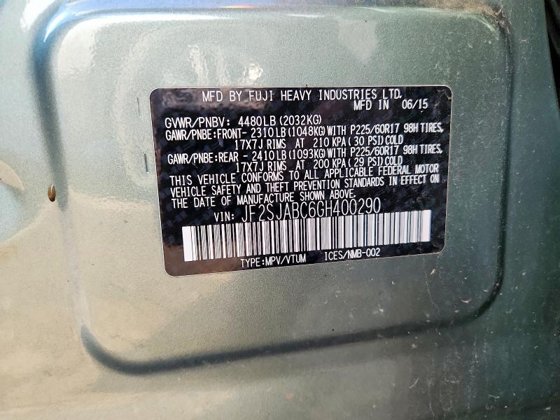 2016 Subaru Forester 2.5i