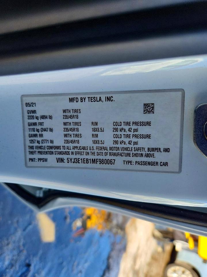 2021 Tesla Model 3