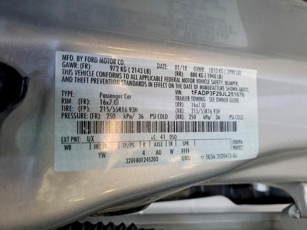 2018 Ford Focus se