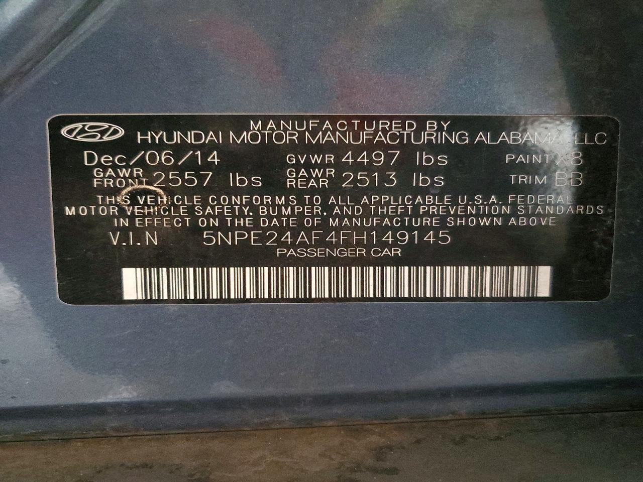 2015 Hyundai Sonata se
