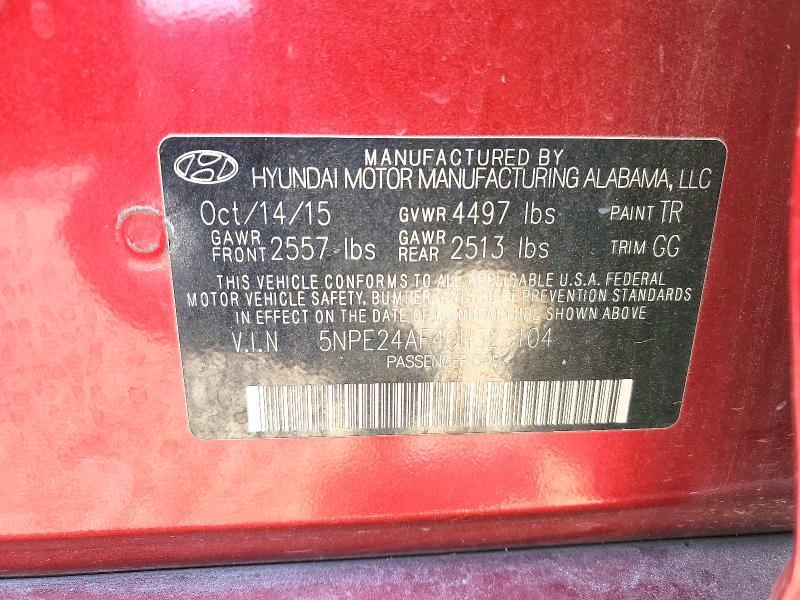 2016 Hyundai Sonata se
