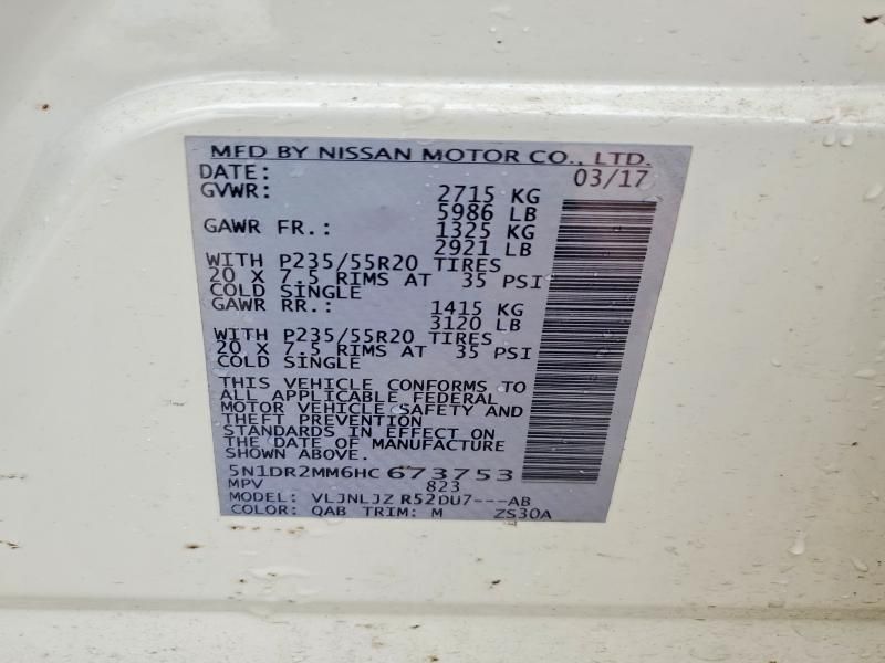 2017 Nissan Pathfinder s