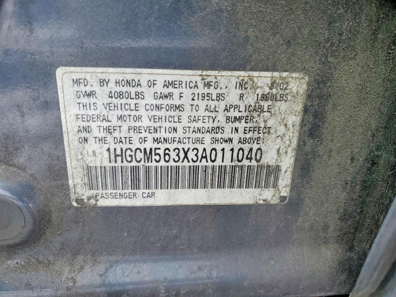 2003 Honda Accord lx