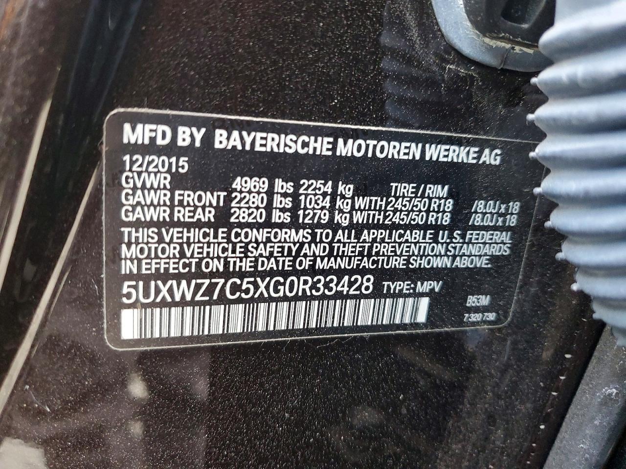 2016 BMW X3 Sdrive28i