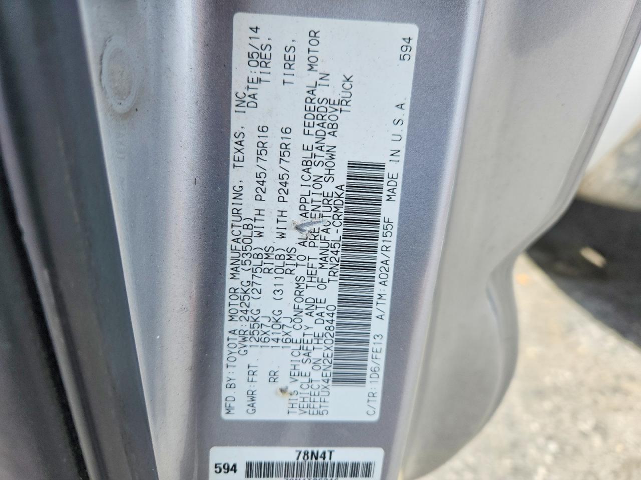 2014 Toyota Tacoma Base