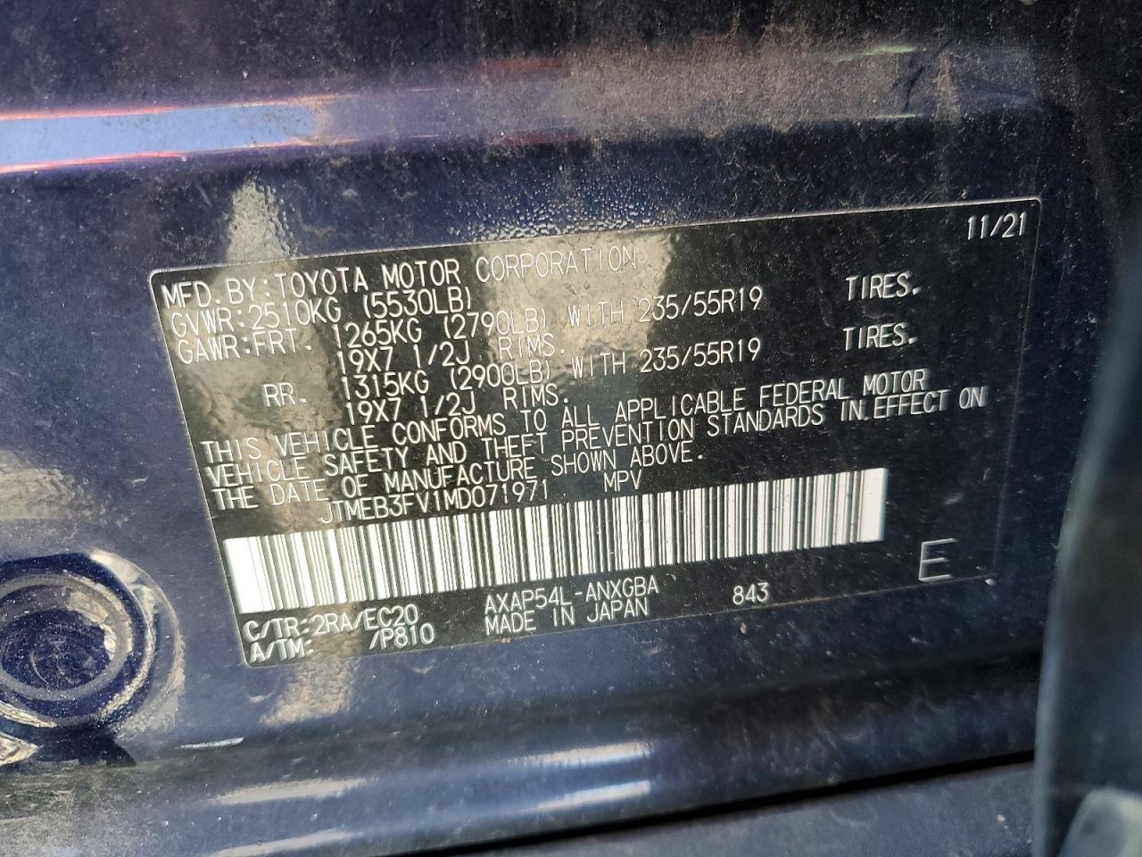 2021 Toyota Rav4 Prime xse