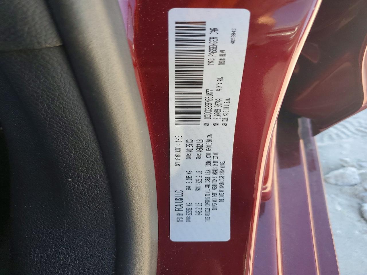 2015 Chrysler 200 s