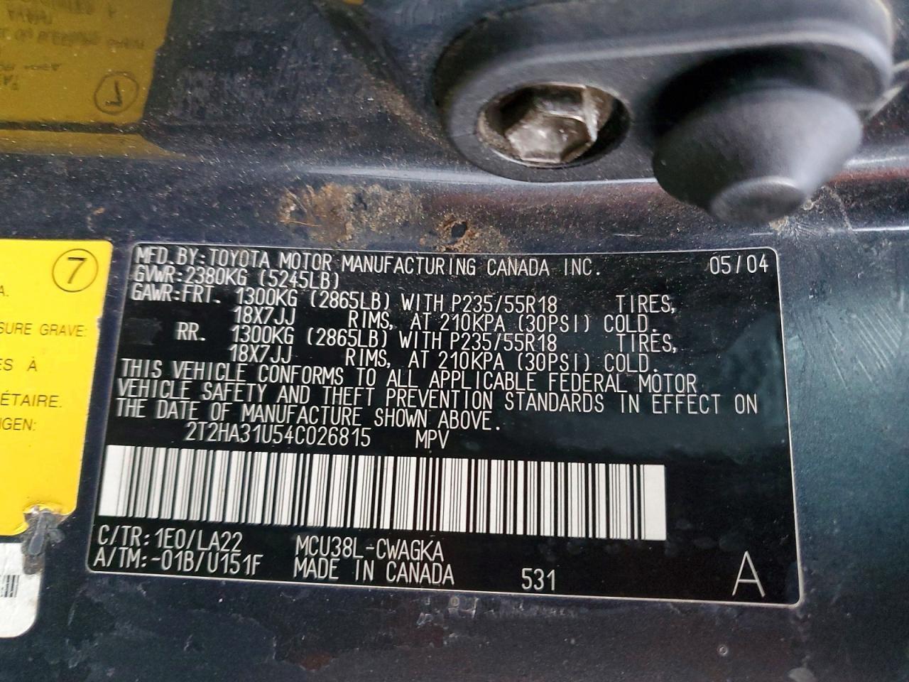 2004 Lexus Rx 330