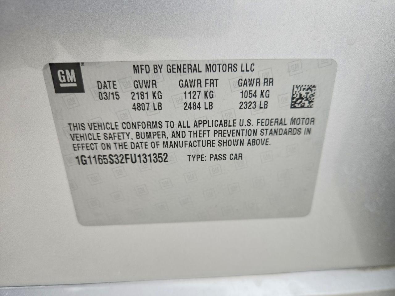 2015 Chevrolet Impala ltz