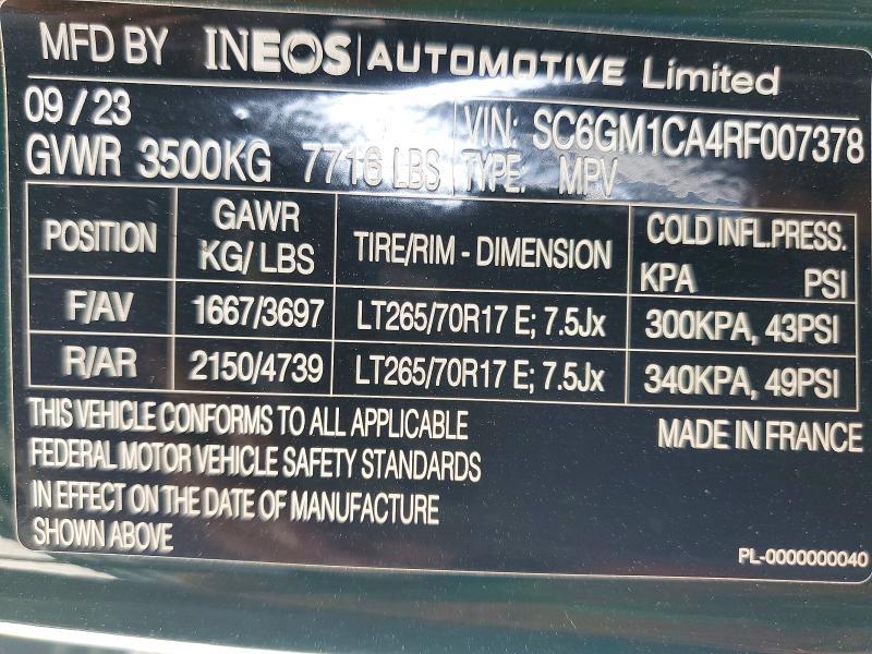 2024 Ineos Automotive Limited Grenadier