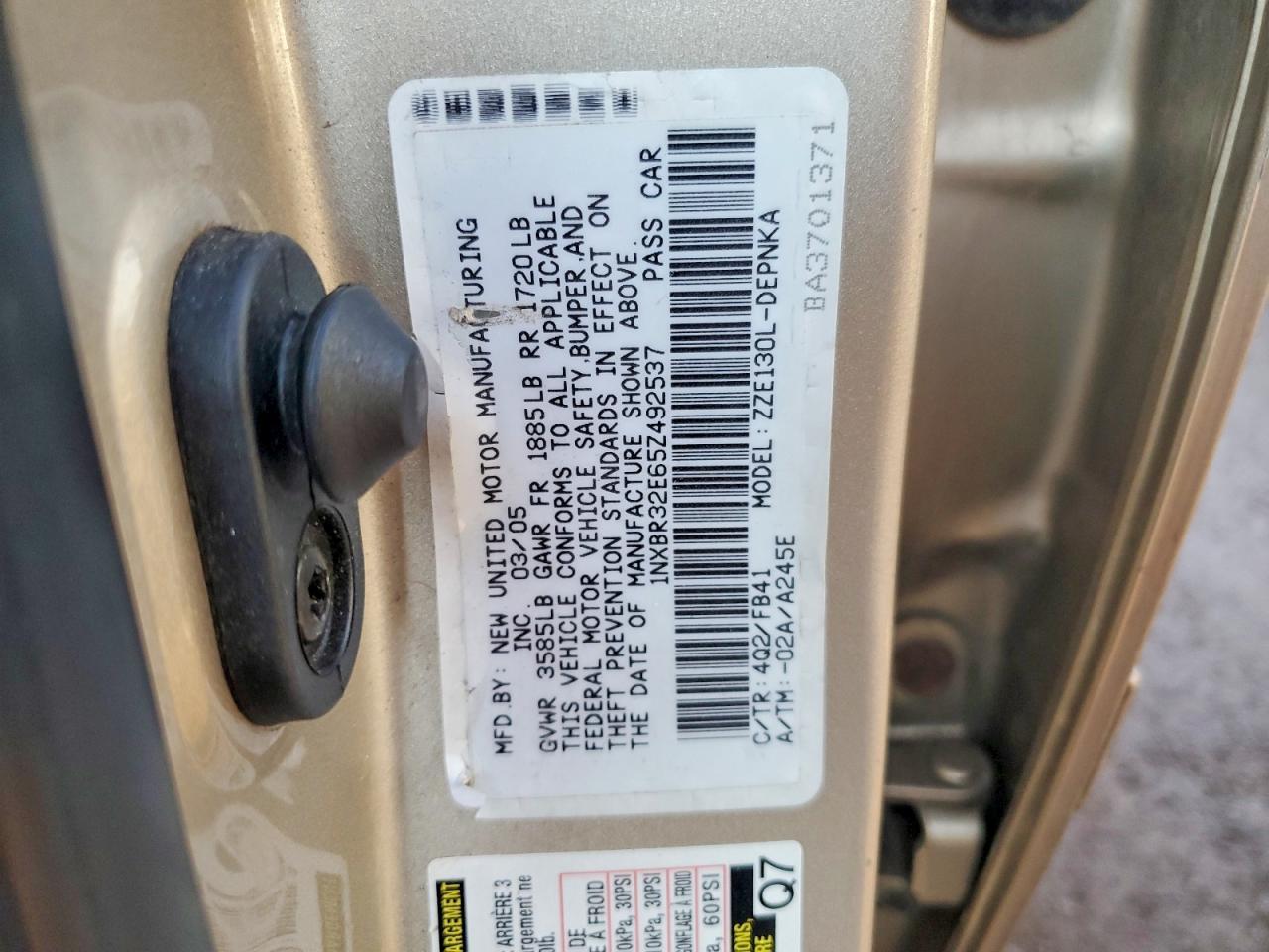 2005 Toyota Corolla ce
