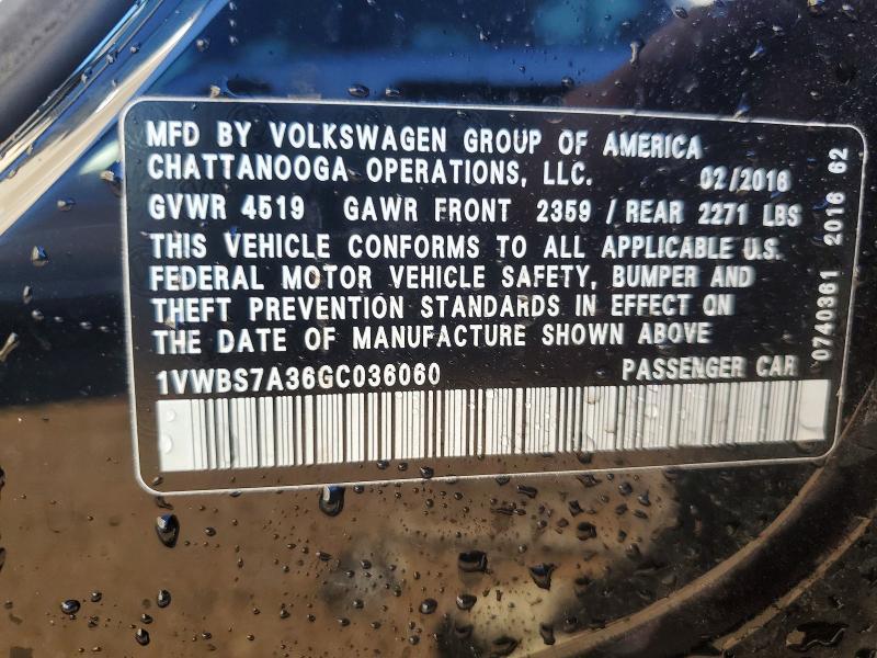 2016 Volkswagen Passat se