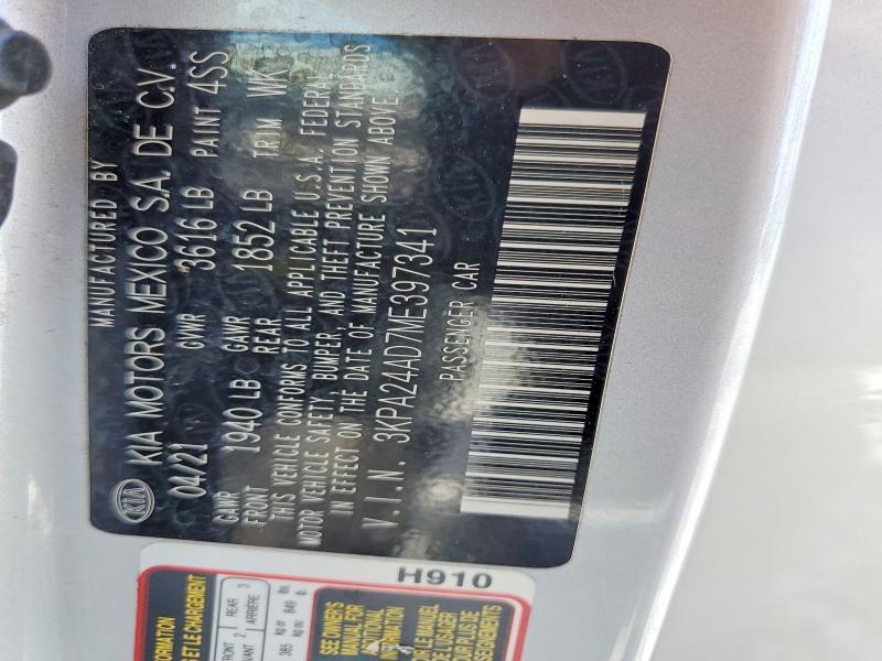 2021 KIA Rio lx