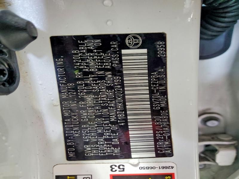 2019 Toyota Camry xse