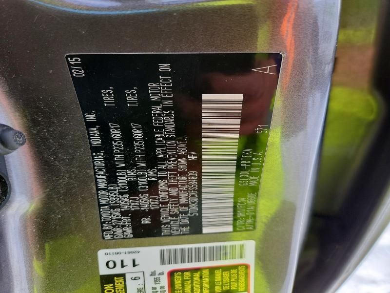 2015 Toyota Sienna le