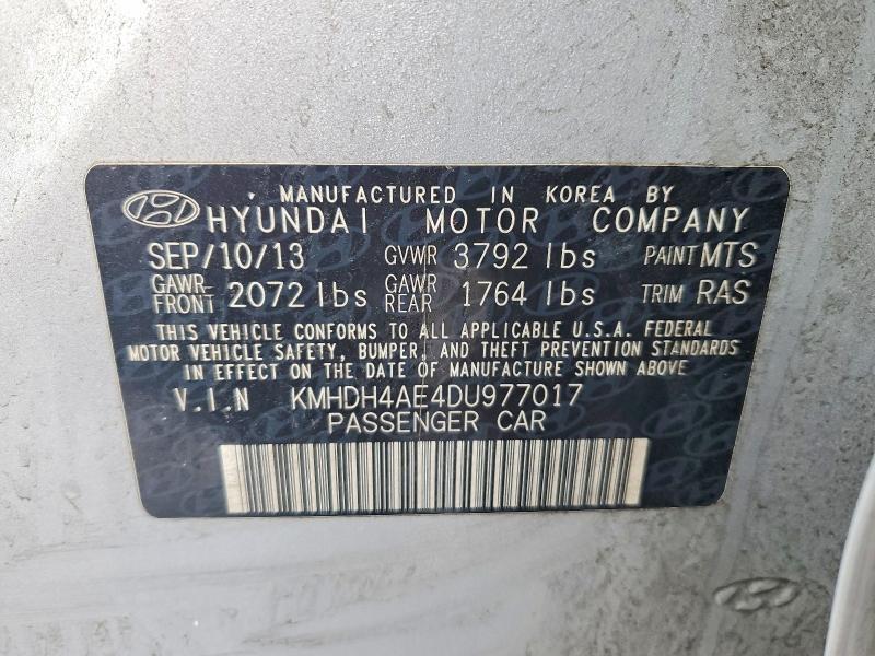 2013 Hyundai Elantra gls