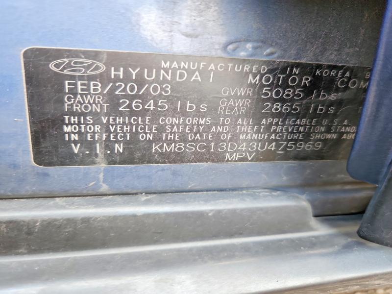 2003 Hyundai Santa fe g