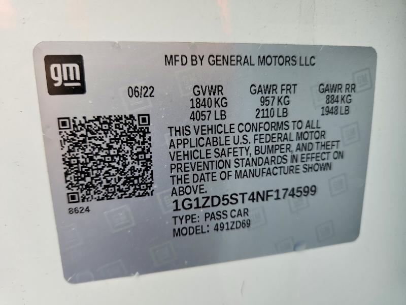 2022 Chevrolet Malibu lt