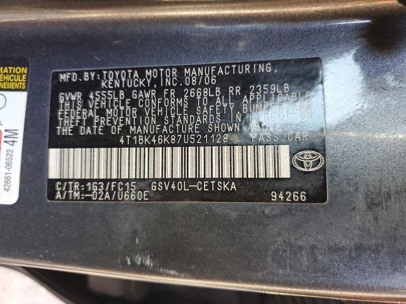 2007 Toyota Camry se V6