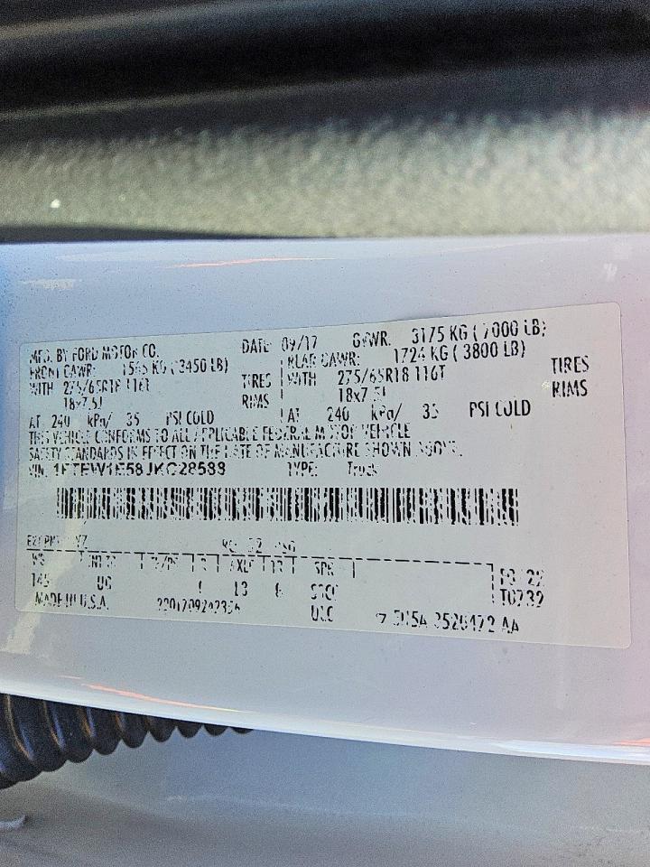 2018 Ford F150 Supercrew