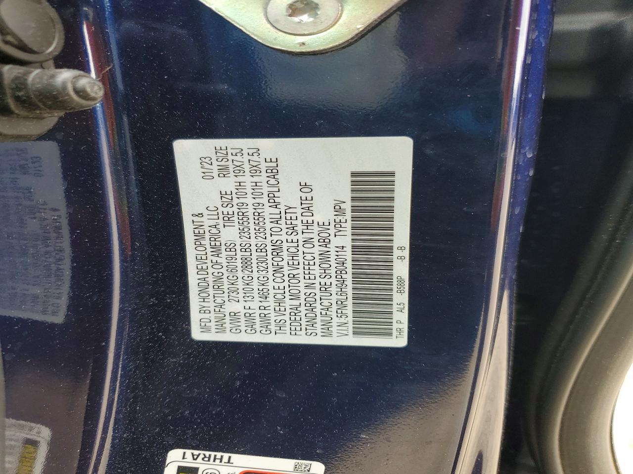 2023 Honda Odyssey Elite
