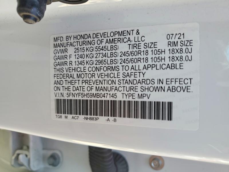 2021 Honda Pilot exl