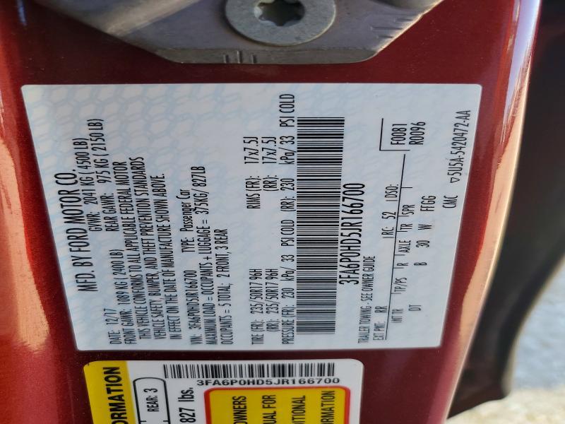 2018 Ford Fusion se