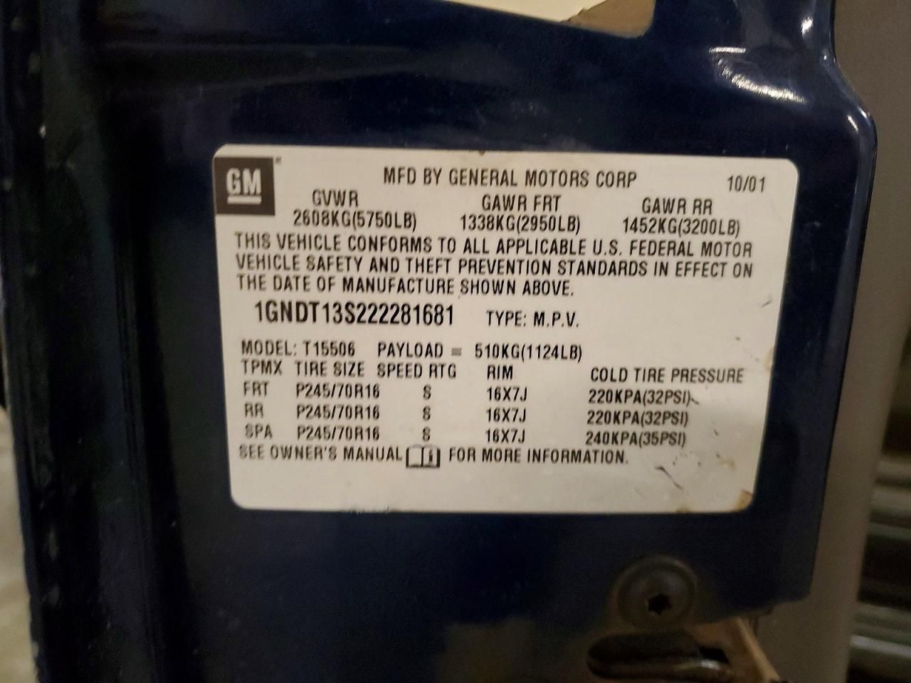 2002 Chevrolet Trailblazer